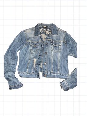 American Eagle Outfitters Light Blue Denim Jean Jacket